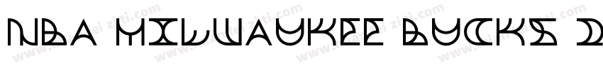 NBA Milwaukee Bucks 2015 Regular字体转换